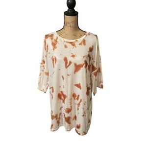 (5 for $25) Women’s Tunic Brown Cream Size L